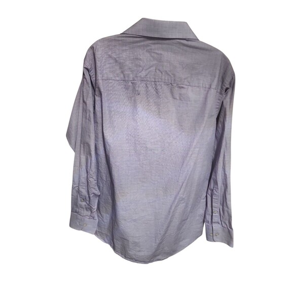 Calvin Klein & Co Men’s Dress Shirt M Lavender Long Sleeve 15-15.5 32/33 - Picture 4 of 7